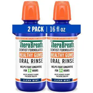 Healthy Gums Oral Rinse, Antigingivitis, Clean Mint Flavor, Dentist Formulated to Help Prevent Gingivitis and Support Gum Health, Alcohol Free, 16 Fl Oz (Pack of 2) Healthy Gums Oral Rinse, Antigingivitis, Clean Mint Flavor, Dentist Formulated to Help Prevent Gingivitis and Support Gum Health, Alcohol Free, 16 Fl Oz (Pack of 2)