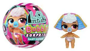 Bubbly Surprise Baby Sisters Dolls with Color Change Reveal, On-the-Go Play, 4 Total Surprises Collect All 6! Gift for Kids Ages 4+ Bubbly Surprise Baby Sisters Dolls with Color Change Reveal, On-the-Go Play, 4 Total Surprises Collect All 6! Gift for Kids Ages 4+