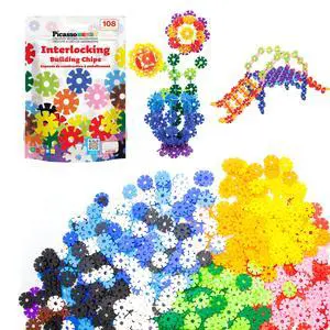 Building Chips Interlocking Disc Construction Blocks in 12 Colors STEM Learning Early Education Toy Engineering Playset Child Brain Development for Toddlers Girls Boys Kids Age 3+ PTF108 Building Chips Interlocking Disc Construction Blocks in 12 Colors STEM Learning Early Education Toy Engineering Playset Child Brain Development for Toddlers Girls Boys Kids Age 3+ PTF108