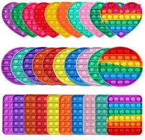 Random 12 Pcs Fidget Toys, Pop Fidget Sensory Toys Set,Stress Relief Gifts for Kids & Adults,Pop Bulk & Party Favors Toddler Toys for Easter Gifts,Party Supplies,Classroom Prizes Random 12 Pcs Fidget Toys, Pop Fidget Sensory Toys Set,Stress Relief Gifts for Kids & Adults,Pop Bulk & Party Favors Toddler Toys for Easter Gifts,Party Supplies,Classroom Prizes