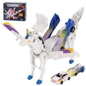 Car Toy transformable Unicorn, Sports car Collision Magic Unicorn, Children's transformable car Robot Suitable for Boys and Girls Car Toy transformable Unicorn, Sports car Collision Magic Unicorn, Children's transformable car Robot Suitable for Boys and Girls