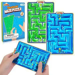 Sensory Toys Fidget Marble Maze - 2 Pack Gel Filled Sensory Items for Kids Children Teens Autism | Sensory Autistic Calming Toys for Preschool Classroom | Gifts Prizes for Kids Classroom Sensory Toys Fidget Marble Maze - 2 Pack Gel Filled Sensory Items for Kids Children Teens Autism | Sensory Autistic Calming Toys for Preschool Classroom | Gifts Prizes for Kids Classroom