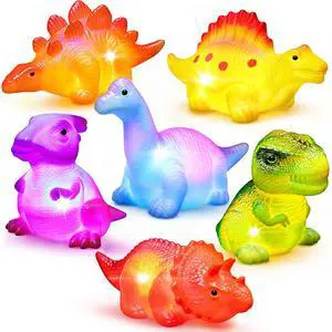 6 Packs Light-Up Floating Dinosaur Bath Toys Set, for Baby Toddler Nephew in Birthday Christmas Easter , Great Water Bathtub Shower Pool Bath Toy for Children Preschool 6 Packs Light-Up Floating Dinosaur Bath Toys Set, for Baby Toddler Nephew in Birthday Christmas Easter , Great Water Bathtub Shower Pool Bath Toy for Children Preschool