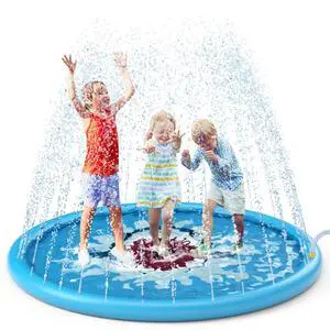 Splash Pad Sprinkler/ Play Mat for Kids, Outdoor Water Toys Inflatable for Baby Toddler Boys Girls Children Age 18+ Months ,Outside Backyard Dog Pool Splash Pad Sprinkler/ Play Mat for Kids, Outdoor Water Toys Inflatable for Baby Toddler Boys Girls Children Age 18+ Months ,Outside Backyard Dog Pool