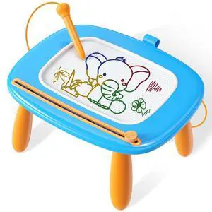 Toddlers Toys Ages 1-3, Magnetic Drawing Board, Doodle Board Pad Learning and Educational Toys for 18 Months Baby, 1-3 Yr Kids Birthday Gifts- Blue Toddlers Toys Ages 1-3, Magnetic Drawing Board, Doodle Board Pad Learning and Educational Toys for 18 Months Baby, 1-3 Yr Kids Birthday Gifts- Blue
