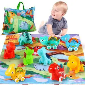 9 PCS Dinosaur Car Toys for 1 Year Old Boy with Playmat/Storage Bag|Baby Toys 1 Year Old Boy Gifts for Toddler Toys 1-2|1st Birthday Gift for Infant 12 18 Months 9 PCS Dinosaur Car Toys for 1 Year Old Boy with Playmat/Storage Bag|Baby Toys 1 Year Old Boy Gifts for Toddler Toys 1-2|1st Birthday Gift for Infant 12 18 Months