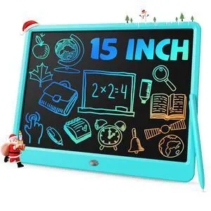 15" LCD Writing Tablet for Kids, Large Drawing Pad for Boys & Girls, Screen-Free Way to Keep Kids Busy, Reusable Doodle Board for Learning & Travel, Great Christmas Gift Idea(15in Blue) 15" LCD Writing Tablet for Kids, Large Drawing Pad for Boys & Girls, Screen-Free Way to Keep Kids Busy, Reusable Doodle Board for Learning & Travel, Great Christmas Gift Idea(15in Blue)
