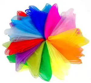 Juggling Scarves, 12 PCS Dance Scarves for Kids Play Silk Scarve for Toddlers Children Movement Music Scarf Magic Tricks Performance Props Accessories Rhythm Band Scarfs 12colors 24 inches Juggling Scarves, 12 PCS Dance Scarves for Kids Play Silk Scarve for Toddlers Children Movement Music Scarf Magic Tricks Performance Props Accessories Rhythm Band Scarfs 12colors 24 inches