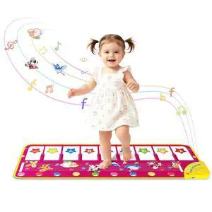 Floor Piano Mat, Toddler Toys Musical Mat, Keyboard Floor Play mat 39.5" Electronic Music Animal Touch Play Blanket Funny Xmas Gift Toy for 1 2 3 Year Old Floor Piano Mat, Toddler Toys Musical Mat, Keyboard Floor Play mat 39.5" Electronic Music Animal Touch Play Blanket Funny Xmas Gift Toy for 1 2 3 Year Old
