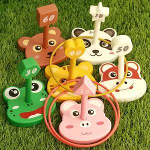 Animal Ring Toss Game Toy Set for Kids, 6 Targets Stands & 36 Rings Combo, Indoor Outdoor Party Yard Family Adults Activity, Holiday Present Birthday Gift for Toddlers Boys Girls Child Ages 3+ Animal Ring Toss Game Toy Set for Kids, 6 Targets Stands & 36 Rings Combo, Indoor Outdoor Party Yard Family Adults Activity, Holiday Present Birthday Gift for Toddlers Boys Girls Child Ages 3+