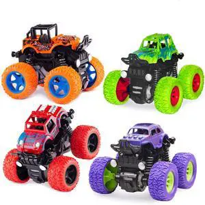 Monster Truck Toys - Friction Powered Toy Cars Push and Go Trucks Toy for Toddlers Kids Age 2-4 3-5 4-7 Best Christmas Birthday Party Children's Day Gift for Boys Girls 2 3 4 5 6 7 Year Old 4-Pack Monster Truck Toys - Friction Powered Toy Cars Push and Go Trucks Toy for Toddlers Kids Age 2-4 3-5 4-7 Best Christmas Birthday Party Children's Day Gift for Boys Girls 2 3 4 5 6 7 Year Old 4-Pack