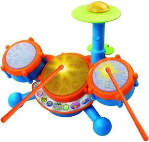 KidiBeats Kids Drum Set, Orange KidiBeats Kids Drum Set, Orange