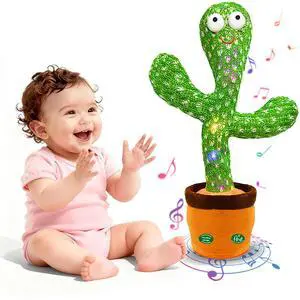 Interactive Baby Toys Dancing Talking Cactus Toy,Funny Gift for Infant, Singing Record Repeat What You Say Light Up Toy for Toddler Boy Girl (Volume Adjustment) Interactive Baby Toys Dancing Talking Cactus Toy,Funny Gift for Infant, Singing Record Repeat What You Say Light Up Toy for Toddler Boy Girl (Volume Adjustment)