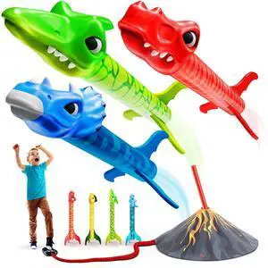 Dinosaur Toy Rocket Launcher for Kids Toys for Kids 3-5 5-7 4-6 - Outdoor Toys for Kid Ages 4-8 - 3 4 Year Old Boy Birthday Gift - Gifts for Boys Age 3 4 5 6 Years Toy for Toddlers Dinosaur Toy Rocket Launcher for Kids Toys for Kids 3-5 5-7 4-6 - Outdoor Toys for Kid Ages 4-8 - 3 4 Year Old Boy Birthday Gift - Gifts for Boys Age 3 4 5 6 Years Toy for Toddlers