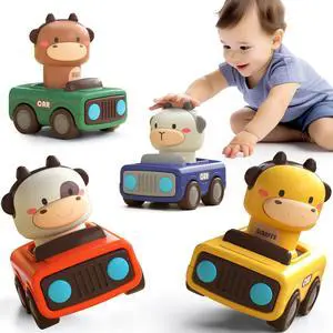 Press to Go Car Toys for Toddlers 1-3, Baby Animal Racing Cars, Infant Play Vehicle Set, Baby Push Go Friction Car Toys for 6-9-12-18 Months, 1st Birthday Gifts for 1-2 Years Old Boys Press to Go Car Toys for Toddlers 1-3, Baby Animal Racing Cars, Infant Play Vehicle Set, Baby Push Go Friction Car Toys for 6-9-12-18 Months, 1st Birthday Gifts for 1-2 Years Old Boys