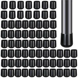 72 Pieces 7/8 Inch Folding Chair Leg Caps, Heavy Duty Plastic Round Chair Covers End Caps Hardwood Floor Protectors Furniture Legs Protectors for Metal and Padded Folding Chairs (Black) 72 Pieces 7/8 Inch Folding Chair Leg Caps, Heavy Duty Plastic Round Chair Covers End Caps Hardwood Floor Protectors Furniture Legs Protectors for Metal and Padded Folding Chairs (Black)