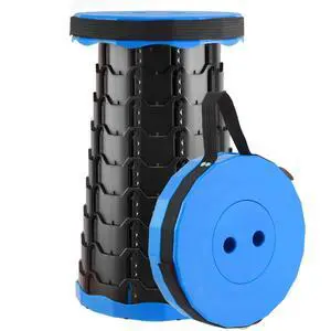 Upgraded Foldable Stool Thickened, Portable Collapsible Stool Retractable Stool for Fishing, Hiking Tours, BBQ, Parties, Outdoor Activities (Blue, 1pack) Upgraded Foldable Stool Thickened, Portable Collapsible Stool Retractable Stool for Fishing, Hiking Tours, BBQ, Parties, Outdoor Activities (Blue, 1pack)