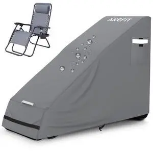 1PCS Zero Gravity Chair Cover,Outdoor Waterproof Folding Chair Cover with Storage Bag,UV Resistant and Dustproof,Fits Most Folding Recliners, Grey 1PCS Zero Gravity Chair Cover,Outdoor Waterproof Folding Chair Cover with Storage Bag,UV Resistant and Dustproof,Fits Most Folding Recliners, Grey