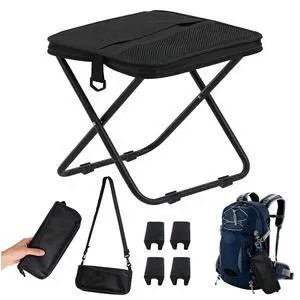Portable Ultralight Collapsible Stool, 265LB Load Capacity Pocket Foldable Stool, 600D Oxford Portable Outdoor Folding Chair, for Camping, Hiking, Fishing, Travelling, Picnics, Beach, Outdoor Portable Ultralight Collapsible Stool, 265LB Load Capacity Pocket Foldable Stool, 600D Oxford Portable Outdoor Folding Chair, for Camping, Hiking, Fishing, Travelling, Picnics, Beach, Outdoor