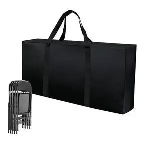 Folding Chair Storage Bag Heavy Duty Large 40.5" L x 12.5" W x 20" H Plastic Foldable Chair Carry Bag with Sturdy Zipper & Handle Waterproof Fold Up Chair Cover for Indoor Outdoor Folding Chair Storage Bag Heavy Duty Large 40.5" L x 12.5" W x 20" H Plastic Foldable Chair Carry Bag with Sturdy Zipper & Handle Waterproof Fold Up Chair Cover for Indoor Outdoor