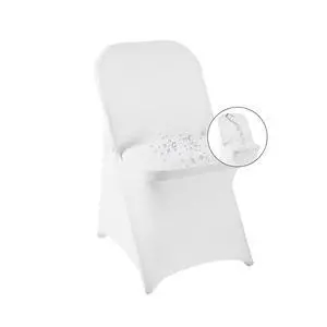 12 Pack White Spandex Folding Waterproof Chair Cover, Stretch Chair Cover Protector for Wedding, Party, Dining Banquet and Other Special Events 12 Pack White Spandex Folding Waterproof Chair Cover, Stretch Chair Cover Protector for Wedding, Party, Dining Banquet and Other Special Events