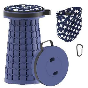 2026 Upgraded 18.1" Collapsible Stool with Cushion & Carry Bag, 600lbs Max Weight Portable Telescoping Stool, More Sturdy Lightweight Retractable Seat Folding Chair for Camping & Outdoors 2026 Upgraded 18.1" Collapsible Stool with Cushion & Carry Bag, 600lbs Max Weight Portable Telescoping Stool, More Sturdy Lightweight Retractable Seat Folding Chair for Camping & Outdoors