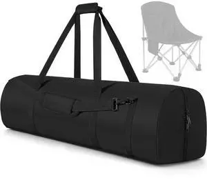 42 Inch Camping Chair Replacement Bag, Heavy Duty Foldable Carrying Bag with Zippered and Adjustable Shoulder Strap for Travel, Storage for Folding Chairs, Tripods, Tents & Outdoor Gear 42 Inch Camping Chair Replacement Bag, Heavy Duty Foldable Carrying Bag with Zippered and Adjustable Shoulder Strap for Travel, Storage for Folding Chairs, Tripods, Tents & Outdoor Gear