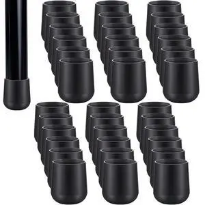 36 Pieces 7/8 Inch Folding Chair Leg Caps Heavy-Duty Plastic Chair End Caps Non-marring Furniture Glides Round Hardwood Floor Protectors (Black) 36 Pieces 7/8 Inch Folding Chair Leg Caps Heavy-Duty Plastic Chair End Caps Non-marring Furniture Glides Round Hardwood Floor Protectors (Black)
