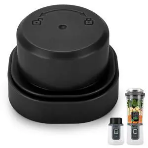 Blade Cover and Vessel Cap for Ninja Blast Portable Blender BC100 Series and BC151 Series, Accessories, Replacement Parts (Black) Blade Cover and Vessel Cap for Ninja Blast Portable Blender BC100 Series and BC151 Series, Accessories, Replacement Parts (Black)