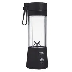 Mini Portable Blender - 250W Power, 12oz Capacity, Stainless Steel Blade, Wireless/USB Rechargeable, Jet Black Mini Portable Blender - 250W Power, 12oz Capacity, Stainless Steel Blade, Wireless/USB Rechargeable, Jet Black