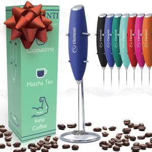 Portable Electric Milk Frother, Matcha Whisk, Milk Frother for Coffee Frother Electric Hand Blender, Mini Electric Whisk Small Hand Blender (Periwinkle) Portable Electric Milk Frother, Matcha Whisk, Milk Frother for Coffee Frother Electric Hand Blender, Mini Electric Whisk Small Hand Blender (Periwinkle)
