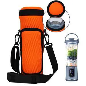 Portable Blender Carrying Bag Case with Lid for Ninja BC151 Blast Portable Blender, Storage Sleeve Bag with Adjustable Crossbody Strap and Pocket (Orange) Portable Blender Carrying Bag Case with Lid for Ninja BC151 Blast Portable Blender, Storage Sleeve Bag with Adjustable Crossbody Strap and Pocket (Orange)
