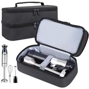 Hand Blender Storage Bag,Double-layer Hand Mixer Carrying Case for Kitchen,Immersion Blender Handheld Organizer Bag,Handheld Stick Blender Portable Storage Organizer(Bag Only) Hand Blender Storage Bag,Double-layer Hand Mixer Carrying Case for Kitchen,Immersion Blender Handheld Organizer Bag,Handheld Stick Blender Portable Storage Organizer(Bag Only)