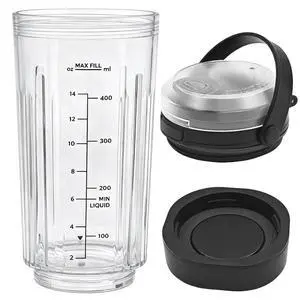 18oz Vessel Replacement Compatible with Ninja Blast Portable Blender BC100 & BC151 Series, Blender Cup with Lid for Ninja BC151BK BC151NV BC151MB BC151CR BC151EM BC151ND BC151PR BC151WH CL155ARD 18oz Vessel Replacement Compatible with Ninja Blast Portable Blender BC100 & BC151 Series, Blender Cup with Lid for Ninja BC151BK BC151NV BC151MB BC151CR BC151EM BC151ND BC151PR BC151WH CL155ARD
