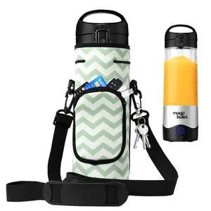 Portable Blender Carrying Case Bag for Magic Bullet Portable Blender (MBPB50100 MBPB50100W MBPB50100FP MBPB50100AK), Storage Bag for blender with Shoulder Strap and Pocket (White Green) Portable Blender Carrying Case Bag for Magic Bullet Portable Blender (MBPB50100 MBPB50100W MBPB50100FP MBPB50100AK), Storage Bag for blender with Shoulder Strap and Pocket (White Green)