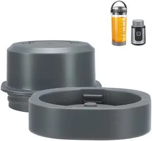 Replacement Blade Cover & Vessel Cap for Ninja Blast Portable Blender BC100/BC151, Parts & Accessories, Leakproof Food-Grade Dishwasher Safe (Gray) Replacement Blade Cover & Vessel Cap for Ninja Blast Portable Blender BC100/BC151, Parts & Accessories, Leakproof Food-Grade Dishwasher Safe (Gray)
