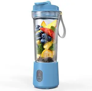 Portable Blender for Smoothies and Shakes, Shakes & Ice Crushing, 16.9 oz, 40 Seconds Auto Shutoff, 3 Seconds No-Load Protection, One-Button-Operation Smoothie Maker(Blue) Portable Blender for Smoothies and Shakes, Shakes & Ice Crushing, 16.9 oz, 40 Seconds Auto Shutoff, 3 Seconds No-Load Protection, One-Button-Operation Smoothie Maker(Blue)