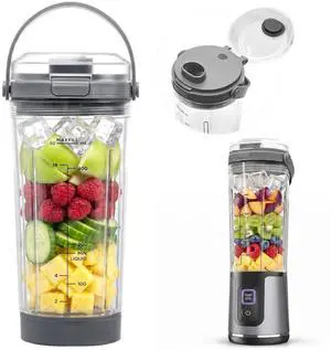 18oz Blender Cup Replacement Compatible with Ninja Blast Portable Blender BC100/BC151 Series, 3PCS Blending Vessel Cup with Vessel Cap & Sip Lid Carry Handle, Grey 18oz Blender Cup Replacement Compatible with Ninja Blast Portable Blender BC100/BC151 Series, 3PCS Blending Vessel Cup with Vessel Cap & Sip Lid Carry Handle, Grey