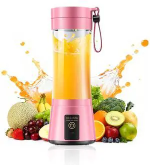 Cordless Personal Size Smoothies Blender - Mini Portable Blender with Powerful Blending & 380Ml BPA Free Juice Cup, Rechargeable, Convenient to Make Shakes Juice in Travel Cordless Personal Size Smoothies Blender - Mini Portable Blender with Powerful Blending & 380Ml BPA Free Juice Cup, Rechargeable, Convenient to Make Shakes Juice in Travel