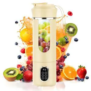 530ML Portable Blender,Mini Portable Electric USB Juicer,Small Personal Blender for Smoothies and Shakes,With Automatic Cleaning Function,Multi-Purpose and Easy To Use(beige) 530ML Portable Blender,Mini Portable Electric USB Juicer,Small Personal Blender for Smoothies and Shakes,With Automatic Cleaning Function,Multi-Purpose and Easy To Use(beige)