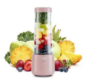 Portable Blender for Smoothies and Protein Shakes Personal Mini Smoothie Maker, USB-C Rechargeable, BPA Free, Single Serve Travel Blender Cup, Dishwasher Safe Parts, Leak Proof, 12.8 oz, Rose Portable Blender for Smoothies and Protein Shakes Personal Mini Smoothie Maker, USB-C Rechargeable, BPA Free, Single Serve Travel Blender Cup, Dishwasher Safe Parts, Leak Proof, 12.8 oz, Rose
