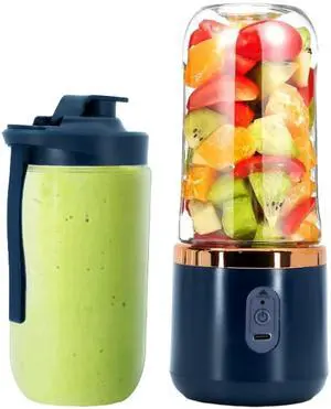 Regalosonline Mini Personal and Portable Hand Blender for Smoothies, Juices, Protein, Fruits, and Vegetables with 6 Blades + 2 Cups to go anywhere - USB Rechargeable! Regalosonline Mini Personal and Portable Hand Blender for Smoothies, Juices, Protein, Fruits, and Vegetables with 6 Blades + 2 Cups to go anywhere - USB Rechargeable!