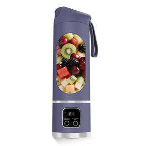 500ML Portable Smoothie Maker Cup with 12-Blade USB-C Juicer (Purple) 500ML Portable Smoothie Maker Cup with 12-Blade USB-C Juicer (Purple)