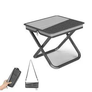 Compact Folding Stool for Adults Design and Portable Backpacking Stool with Handbag Style,Lightweight Mini Chair for Camping,Travel, Fishing and More Outdoor Activities (Grey) Compact Folding Stool for Adults Design and Portable Backpacking Stool with Handbag Style,Lightweight Mini Chair for Camping,Travel, Fishing and More Outdoor Activities (Grey)