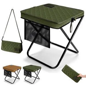 16 Extra Large Foldable Backpack Stool, Heavy Duty Thickened Collapsible Portable Pocket Chair, Compact Pocket Size Travel Seat for Hiking, Fishing, Picnic and Outdoor Activities 16 Extra Large Foldable Backpack Stool, Heavy Duty Thickened Collapsible Portable Pocket Chair, Compact Pocket Size Travel Seat for Hiking, Fishing, Picnic and Outdoor Activities