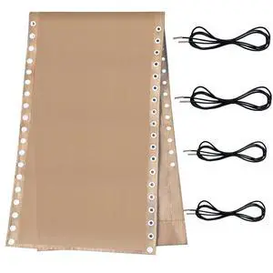 Zero Gravity Chair Replacement Fabric Kit, 21" W x 63" L Repair Cloth with Replacement Bungee Cord for Anti Gravity Folding Lounge Recliner Lawn Beach Sling Chairs, Tan Zero Gravity Chair Replacement Fabric Kit, 21" W x 63" L Repair Cloth with Replacement Bungee Cord for Anti Gravity Folding Lounge Recliner Lawn Beach Sling Chairs, Tan