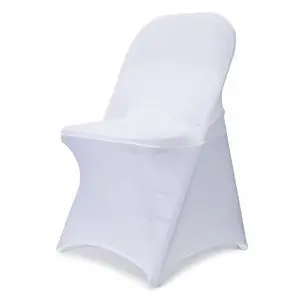 Spandex Folding Chair Covers Upgraded 10 PCS Universal Stretch Washable Fitted Chair Slipcovers Protector for Wedding, Holidays, Banquet, Party, Celebration (White) Spandex Folding Chair Covers Upgraded 10 PCS Universal Stretch Washable Fitted Chair Slipcovers Protector for Wedding, Holidays, Banquet, Party, Celebration (White)