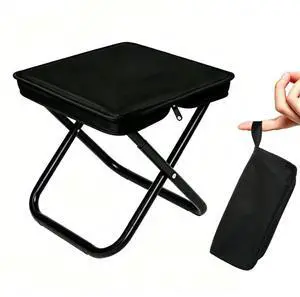 Folding Stool, Portable Folding Chair, 12 inch Folding Chair,Waterproof Oxford Fabric Collapsible Chair for Camping, Outdoor Use, 300 lbs Load Capacity Folding Stool, Portable Folding Chair, 12 inch Folding Chair,Waterproof Oxford Fabric Collapsible Chair for Camping, Outdoor Use, 300 lbs Load Capacity