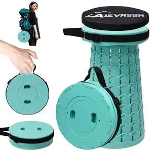 Upgraded Collapsible Stool with Cushion,600LBS Max Weight,18.1" Height Adjustable,Sturdy Portable Telescoping Stool,Folding Camping Stool for Outdoor Hiking Travel Upgraded Collapsible Stool with Cushion,600LBS Max Weight,18.1" Height Adjustable,Sturdy Portable Telescoping Stool,Folding Camping Stool for Outdoor Hiking Travel