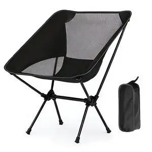 Camping Chair, Portable Foldable Compact Chair with Breathable Nylon Mesh, Lightweight Folding Backpacking Hiking Chair for Outdoor Camp, Travel, Beach, Picnic, Festival, Hiking (Black) Camping Chair, Portable Foldable Compact Chair with Breathable Nylon Mesh, Lightweight Folding Backpacking Hiking Chair for Outdoor Camp, Travel, Beach, Picnic, Festival, Hiking (Black)